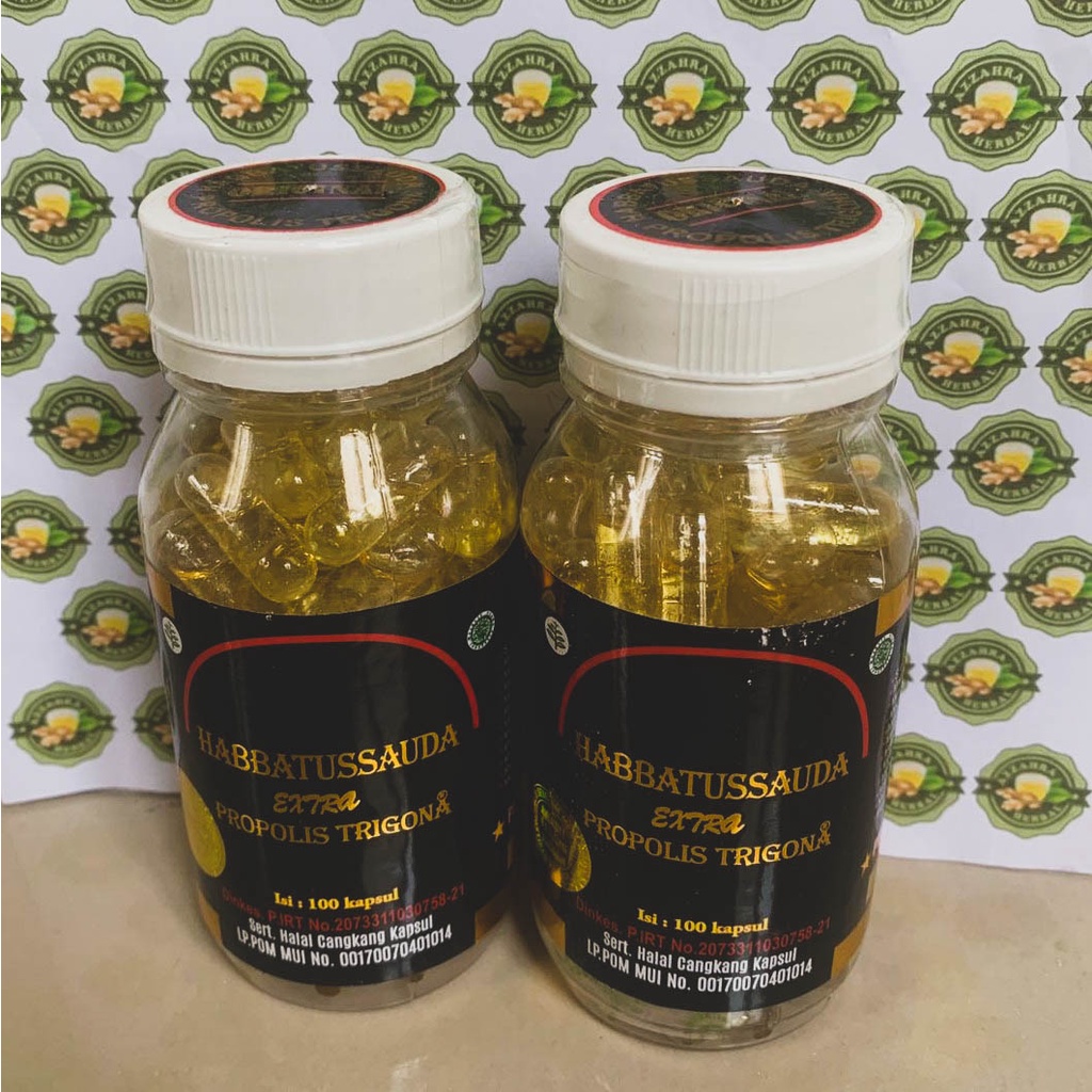 Habbatussauda Extra Propolis Trigona UMS 100 Kapsul | Habatussauda oil | Jinten Hitam Original