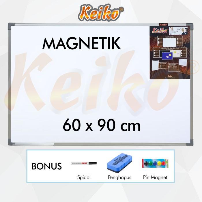 

Papan Tulis Whiteboard Gantung Magnet Single Face Keiko 60 X 90 Cm