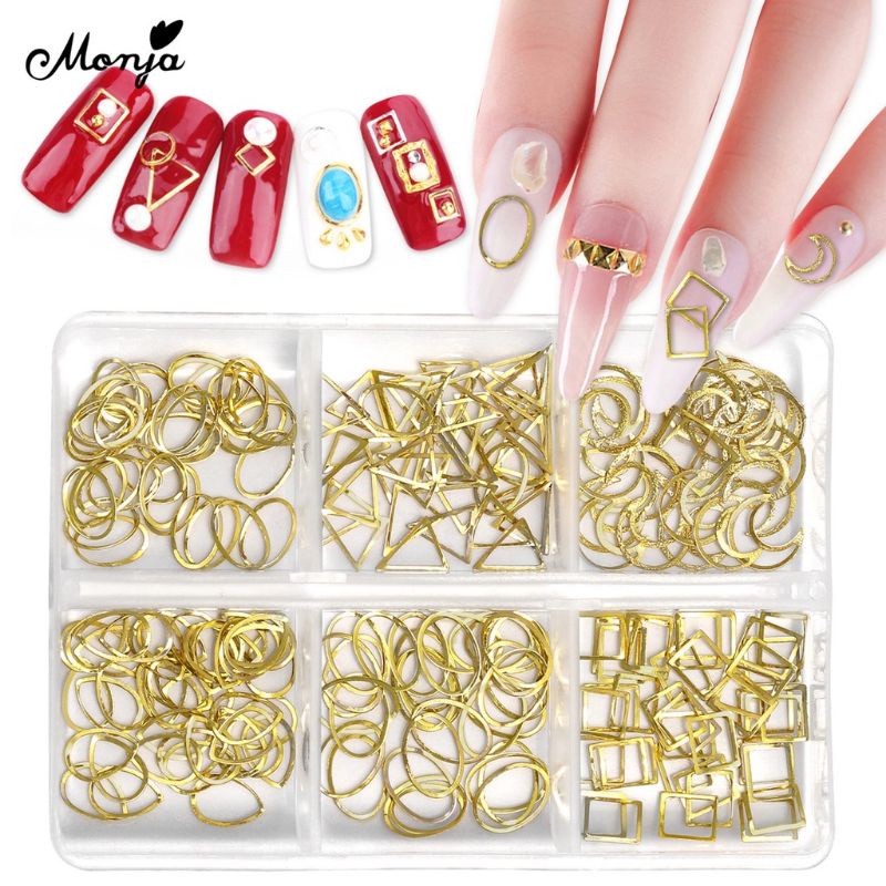 AKSESORIS NAIL ART 6 SEKAT AKSESORIS KUKU PALSU STUD NAIL