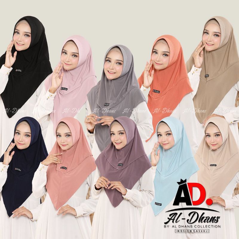 (READY SIAP KIRIM) Hijab Azumi ORI Al Dhans Ready Jilbab AlDhans Khimar AlDhans Bergo Al-Dhans