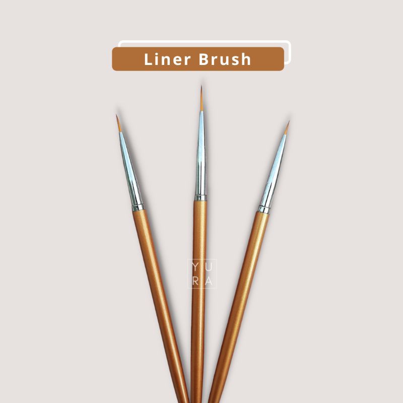 Brush Liner Drawing Kutek Gel Nail Art Gold (NP-38)