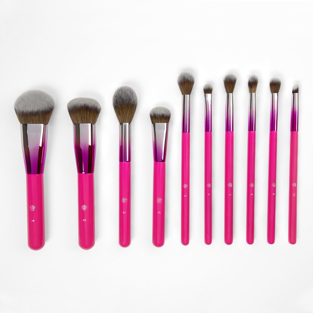 BH Cosmetics Midnight Festival 10 Pcs Brush Set Bonus Brush Holder