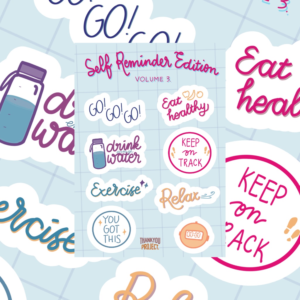 

Sticker set tumblr - planner self reminder