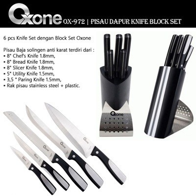 OXONE Knife Block Set OX-972 Set Pisau isi 5