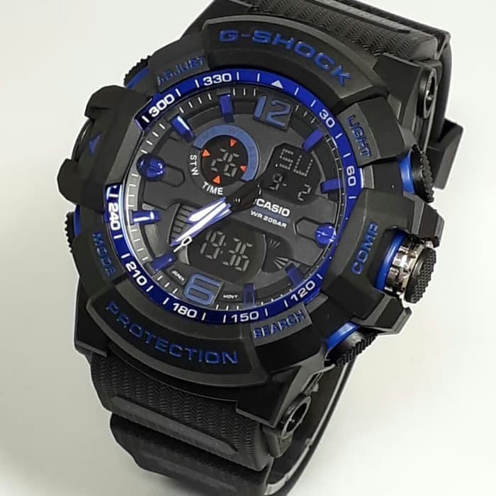 Jam Tangan Gshock GA201 Water Resist Bisa Berenang - Hitam lis Biru