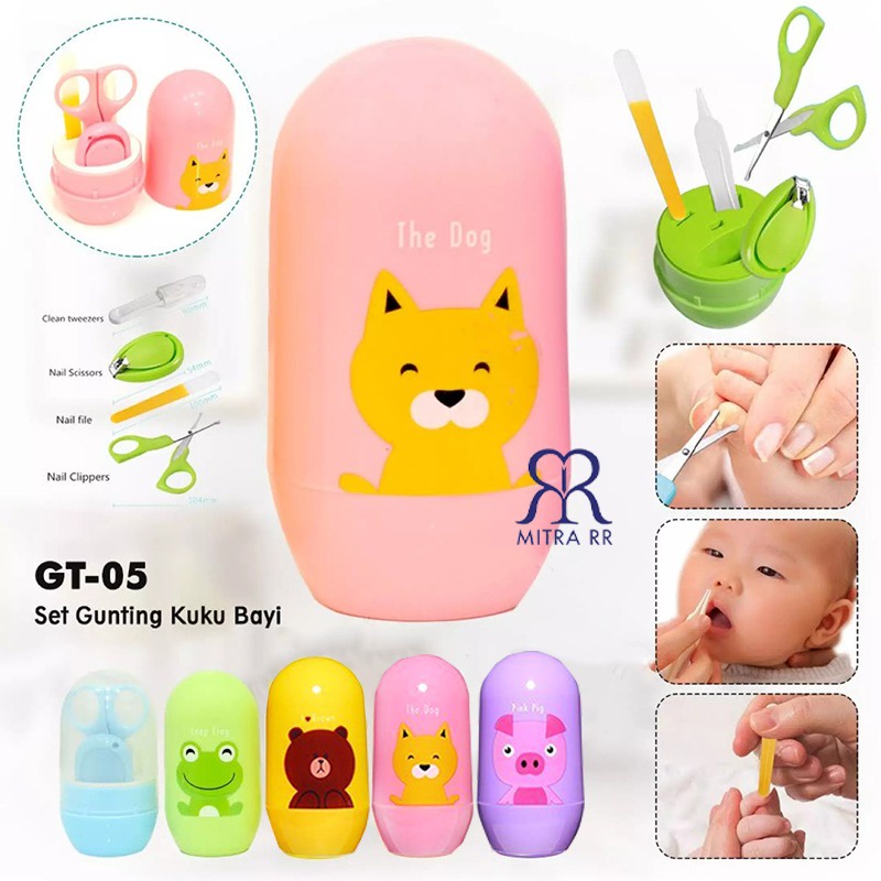 Gunting kuku bayi SET BABY CARE 4 IN 1 - Baby nail clipper set Karakter