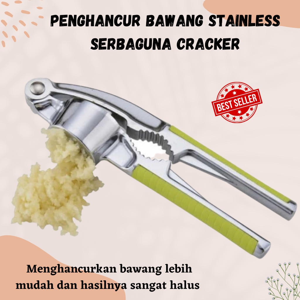 [BISA COD] Penghancur Bawang Stainless Serbaguna Cracker