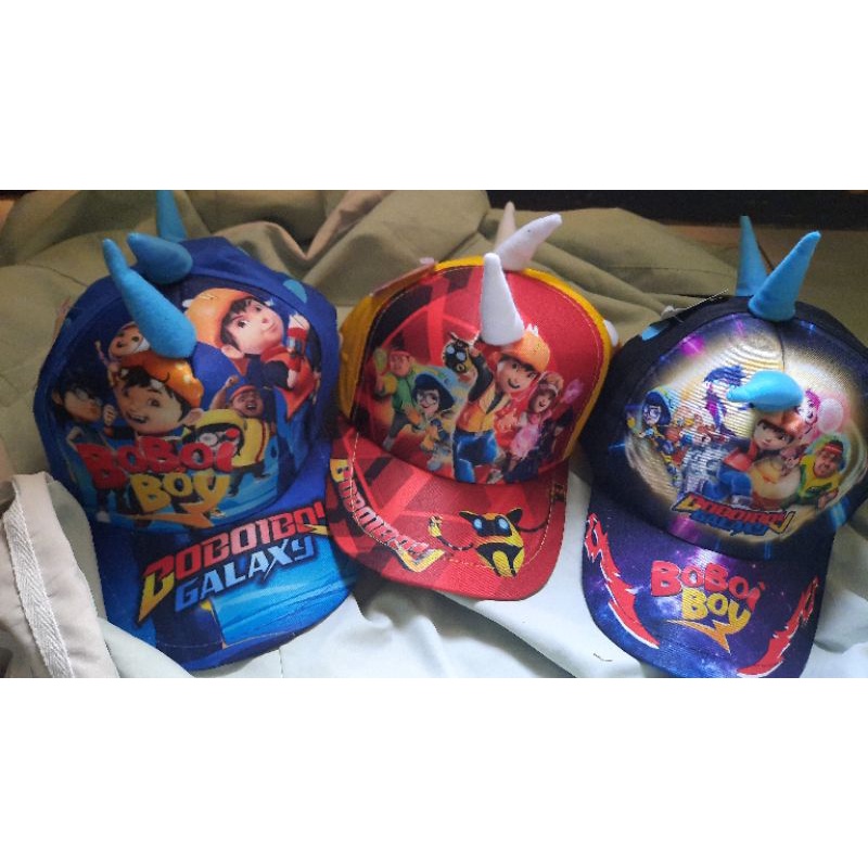 Topi Boboiboy | Topi Anak Boboiboy | Topi Anak Tanduk | Topi Boboyboy | Topi Anak murah | Topi Baseb
