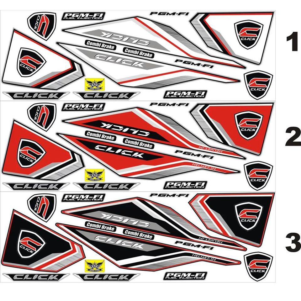 STRIPING VARIO LID LED 125-150 CLICK VARIASI THAILAND