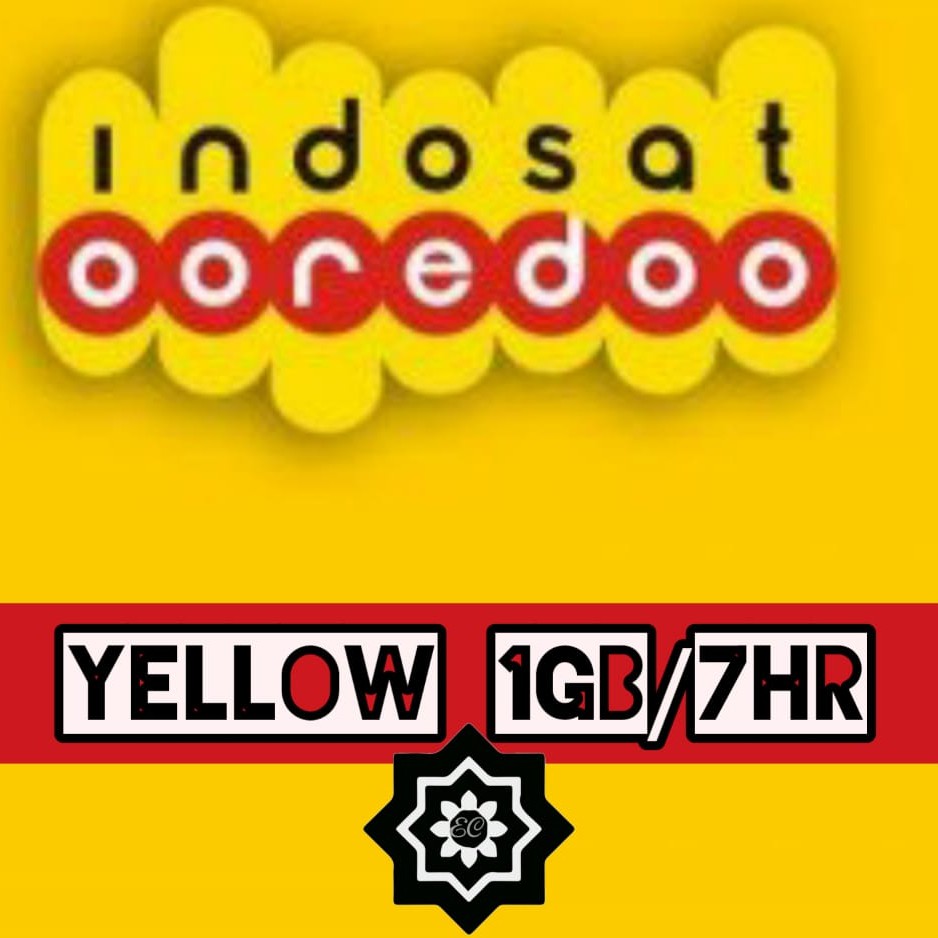 INDOSAT Yellow 1Gb / 7Hr