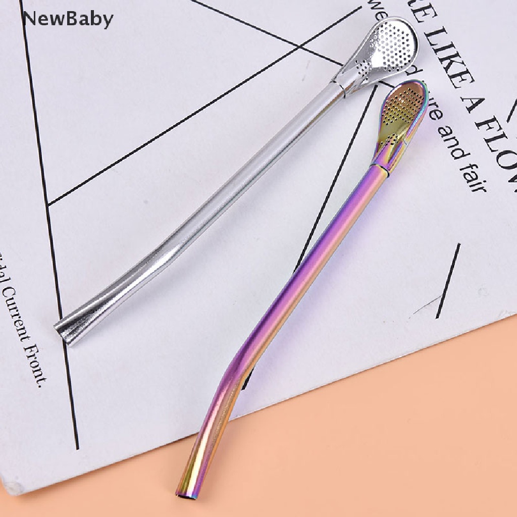 Sedotan Minum Bayi Bahan Stainless Steel Dapat Digunakan Kembali