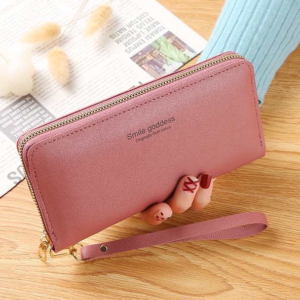 ASIN829 - DOMPET PANJANG C079-59 DOMPET WANITA IMPORT-PINK TUA