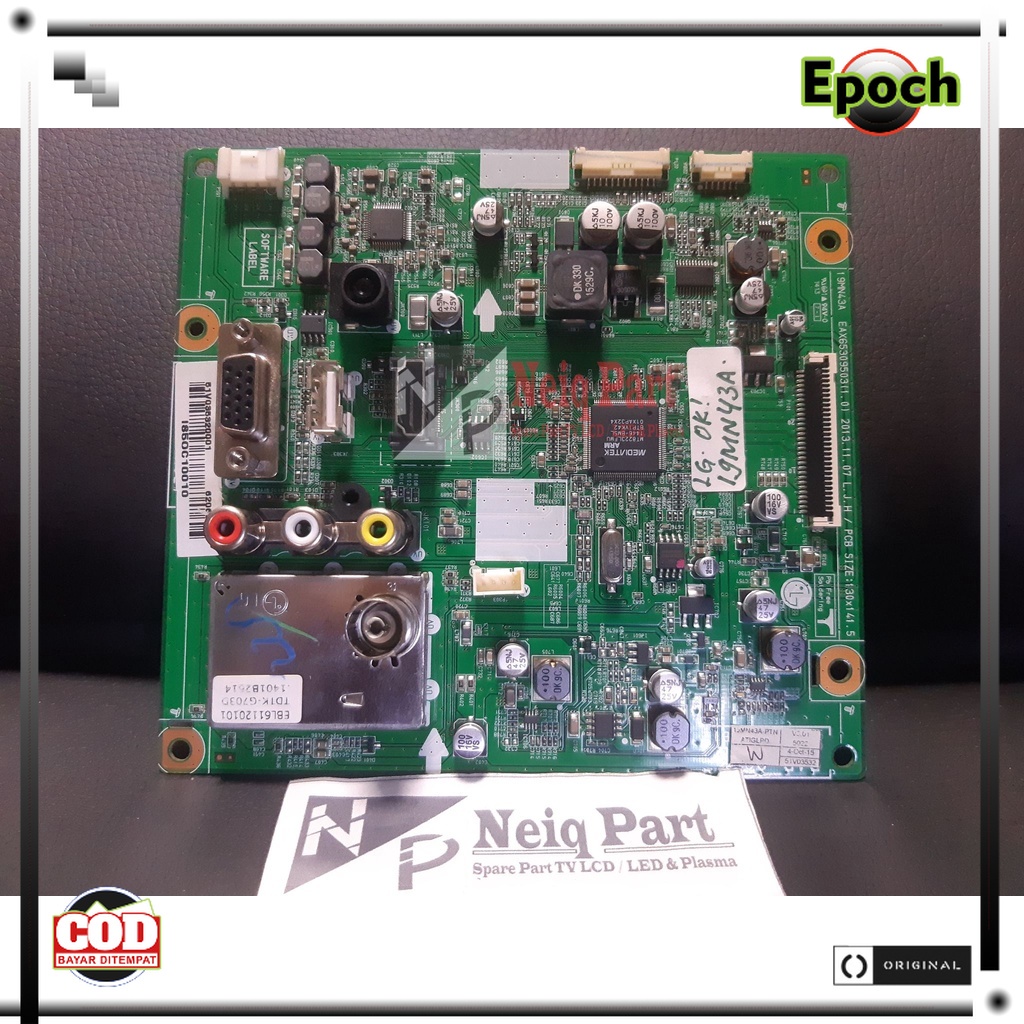 Mb Mobo Mainboard TV LG 19MN43 - Mpeg Micom Modul Motherboard Model Tipe TV LG 19MN43A
