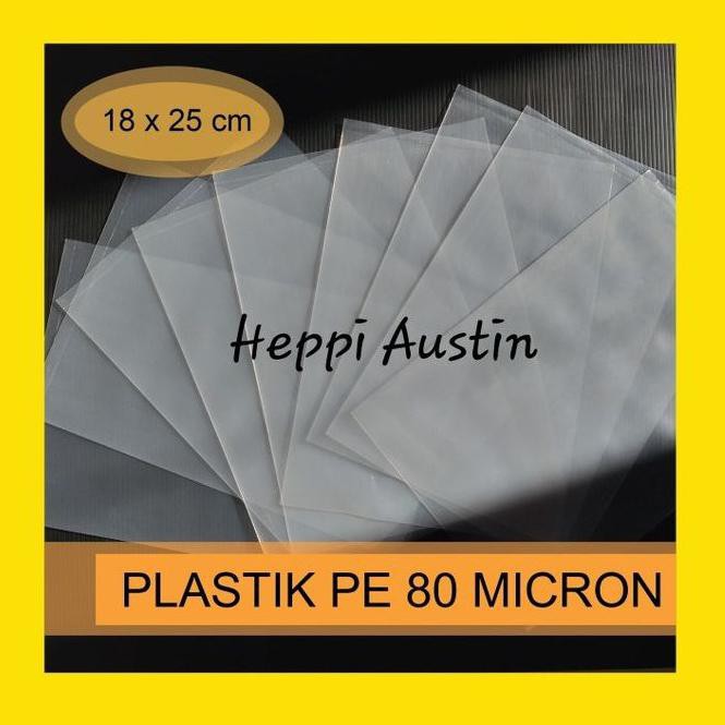 

Produk Unggulan] Kantong Plastik Pe Tebal 80 Micron Ukuran 18 X 25 Cm