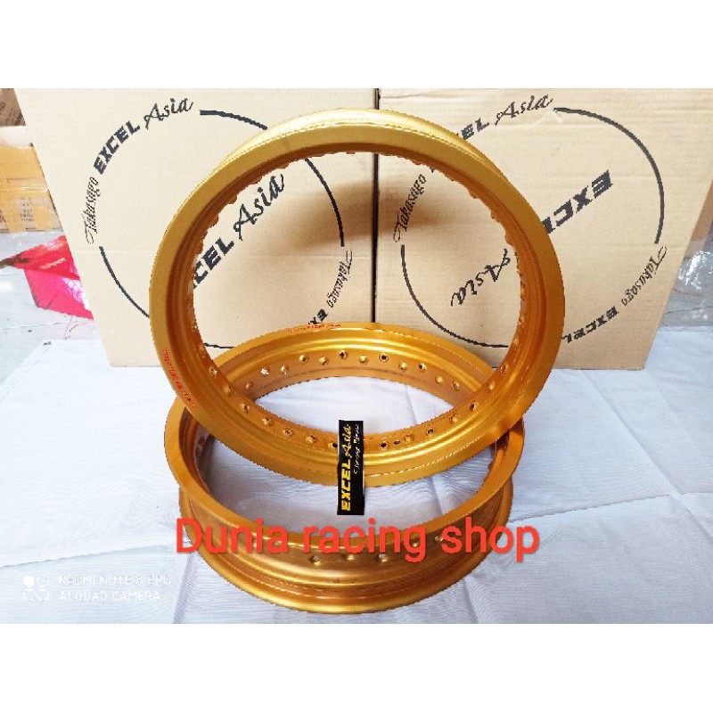 Velg Takasago Excel Asia 215 250 17 Gold Hitam Silver