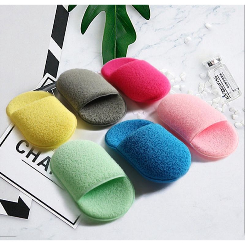 KONJAC SPONGE SIKAT PEMBERSIH WAJAH / BRUSH WASH / PUFF FACE CLEANER CLEANSING / SPONGE CLEANER