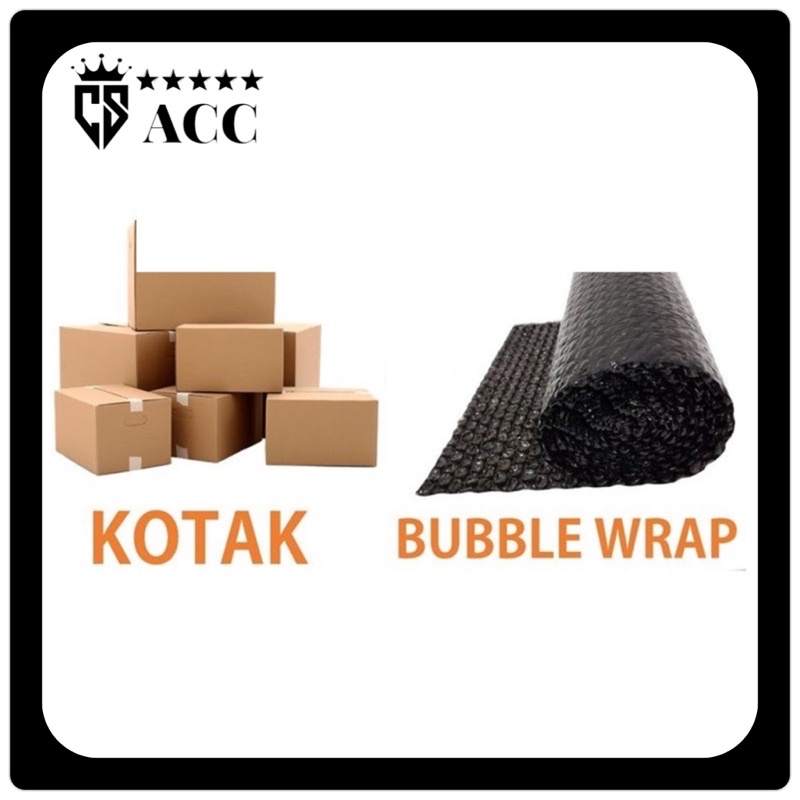 

Bubble Wrap tambahan & Dus packing tambahan supaya produk lebih aman