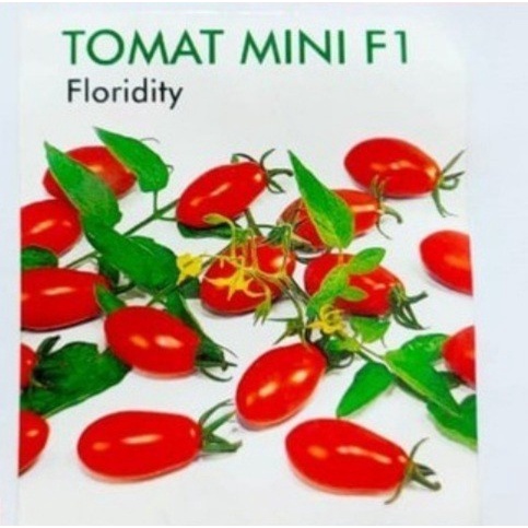 TOMAT MINI FLORIDITY 5 GRAM PACK BESAR biji benih tomat ceri merah lonjong tomat cherry f1 known you seed