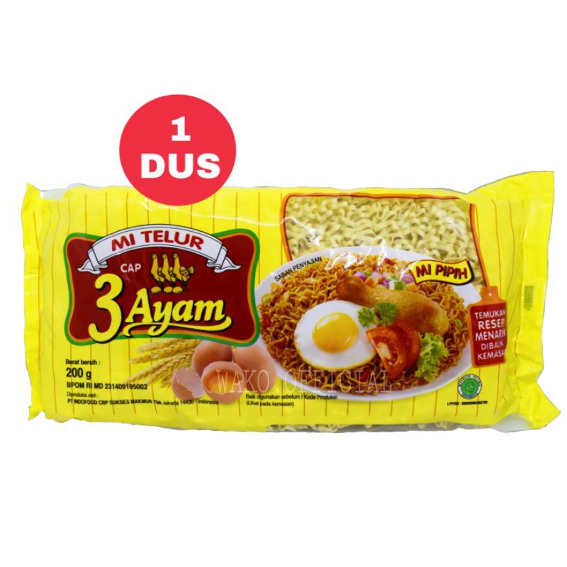 

GROSIR - Mi Telur Cap 3 Ayam (200gr)