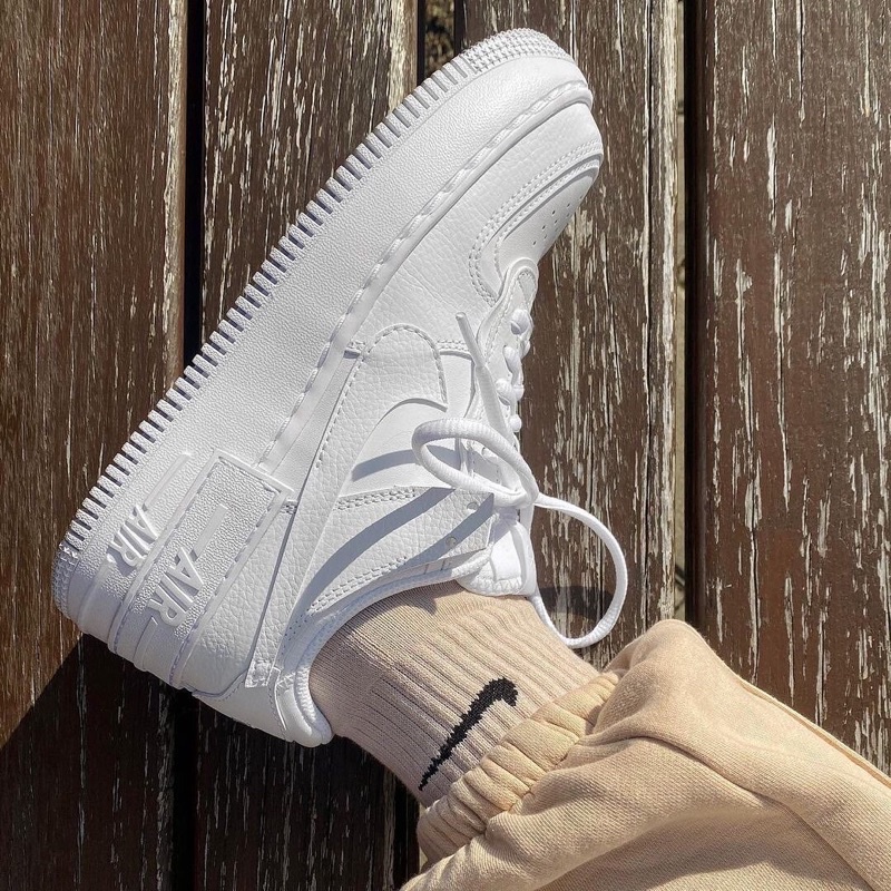 NIKE AF 1 SHADOW TRIPLE WHITE