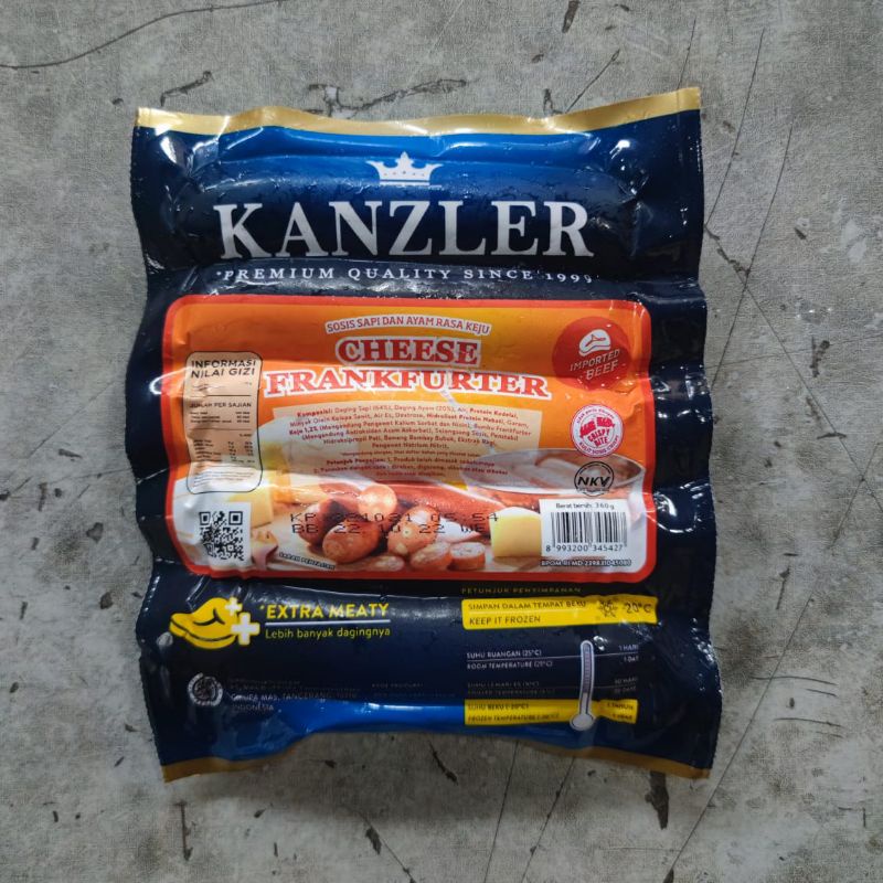 

KANZLER Cheese frankfurter 360gr