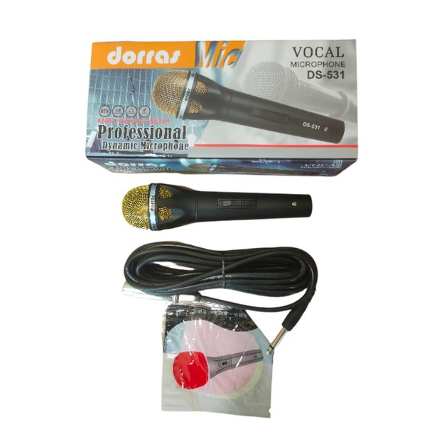 MIKROFON KABEL / MIC KABEL MURAH BERKUALITAS DORRAS DS-531 SUARA MANTAP/ KABEL 5 METER
