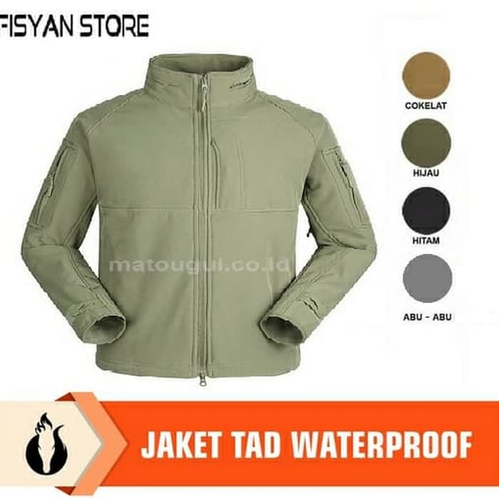 Jaket TAD Tactical ZHG - Abu-abu, S