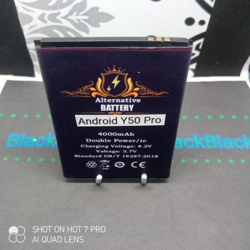 Batrai Android china Y50 pro Batre modif konektor pingir Baterai Battery