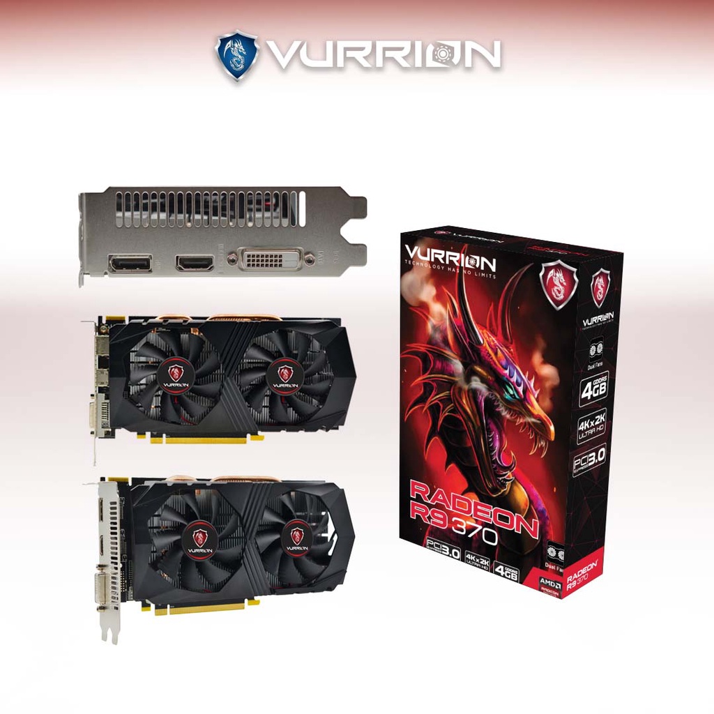 VGA VURRION R9 370 4GB DDR5 256BIT GAMING VGA ORI