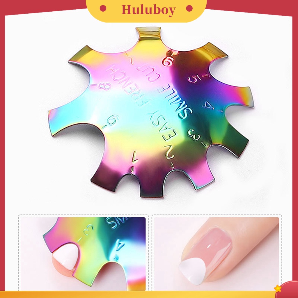 Huluboy Huluboy♡ Plat Stempel Kuku Bahan Stainless Steel Untuk Nail Art