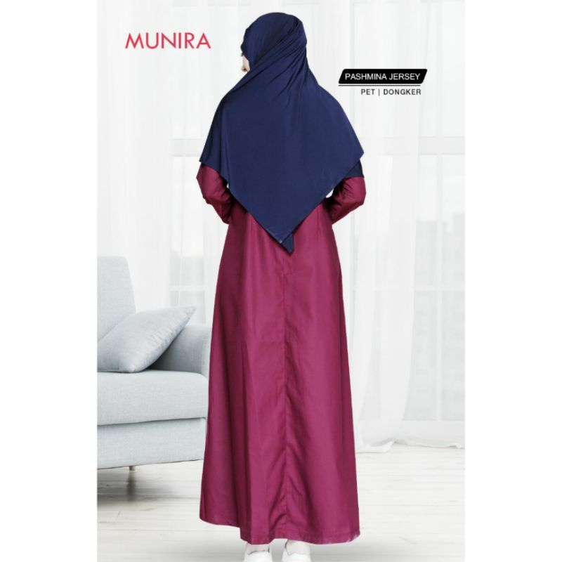 Pashmina Jersey Premium Munira Praktis Adem Simple