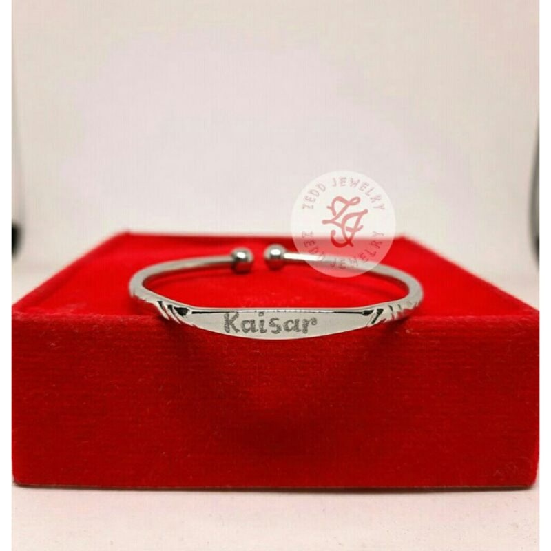 Gelang nama / Gelang monel / gelang bayi / gelang anak / Titanium