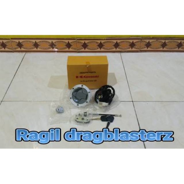 Kunci kontak set ninja 250fi ninja z250 ninja 250R karbu original Kawasaki