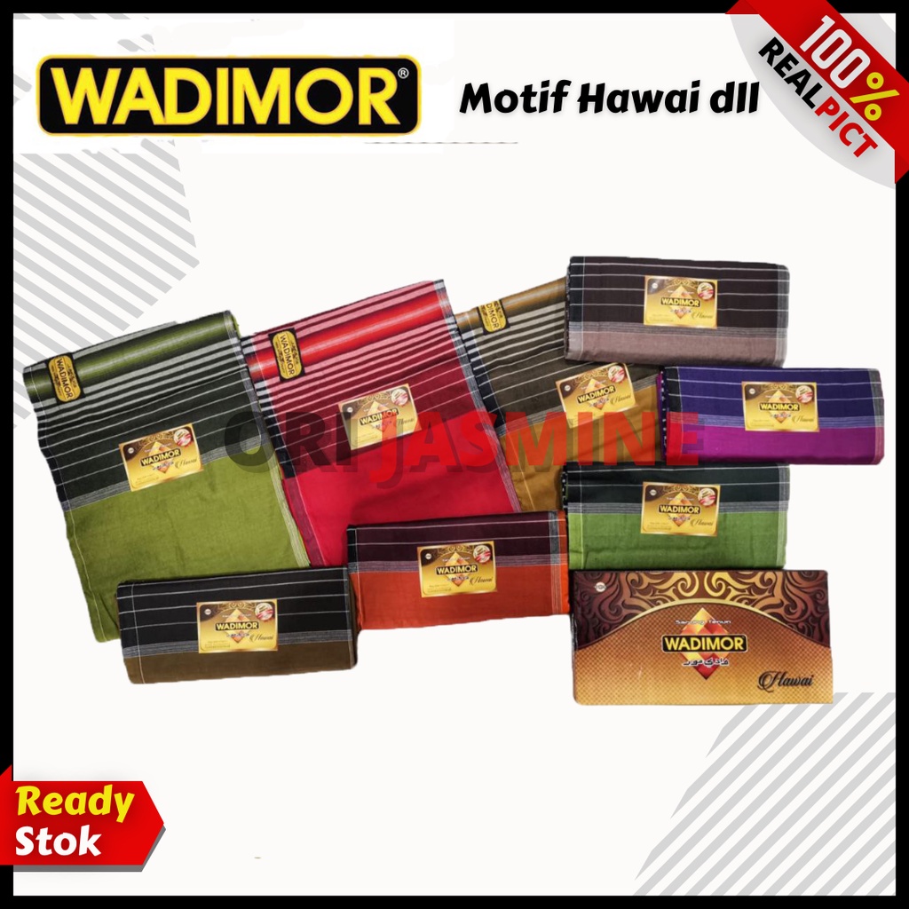 Sarung Wadimor PRO Kemasan Hardcase Kain Tenun Premium Eksklusif Motif Hitam Putih Warna Sovenir Hadiah Grosir