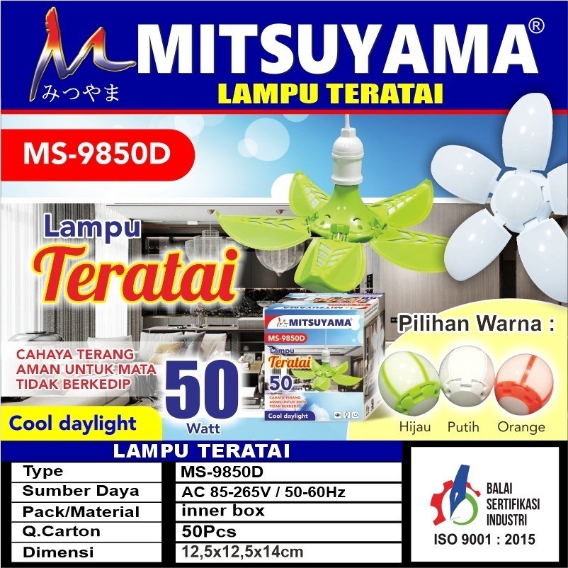 Lampu Teratai Mitsuyama 50 Watt MS-9850D