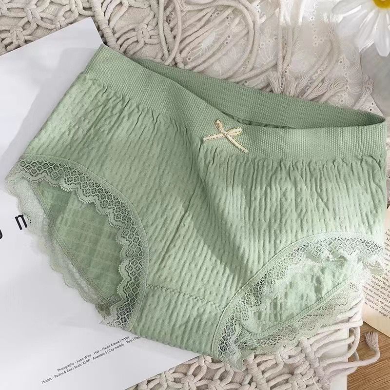 [ LINGERIE MASTER ] - (C-23) Celana dalam Wanita Bahan Katun CD Seamless Pakaian Dalam Wanita-C-23 Hijau