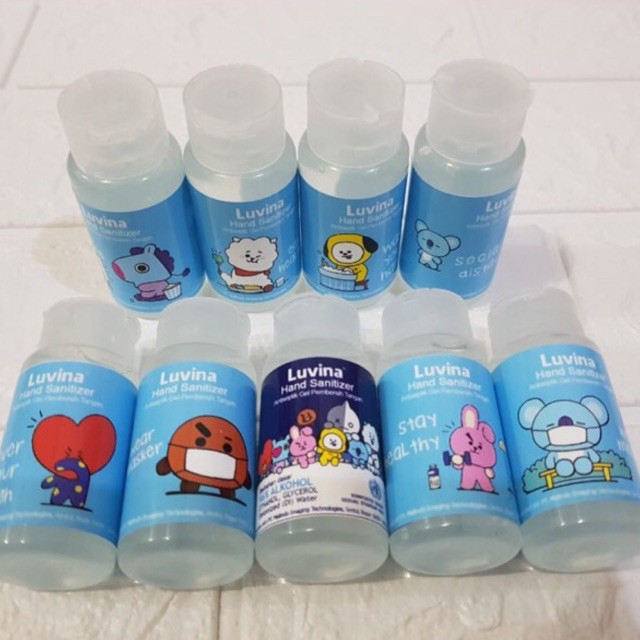 Luvina Hand Sanitizer BTS Series 30ml - Antiseptik Gel BT21 30 ml