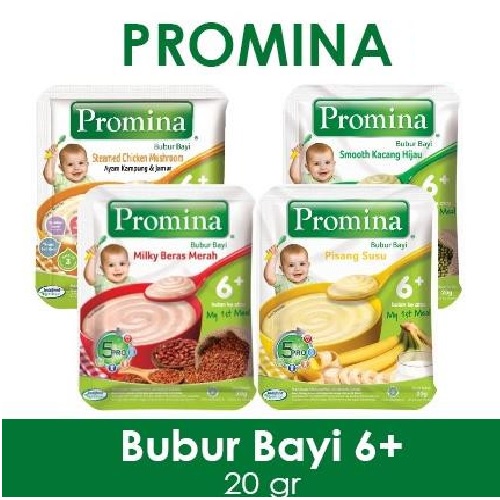 Promina Bubur Bayi 6+ Sachet 20 gr - 6 Bulan Keatas