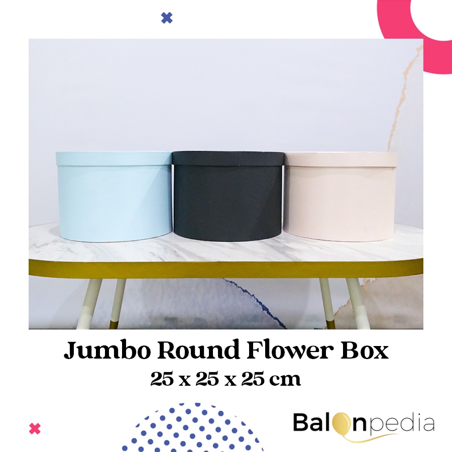

Jumbo Round Flower Box (Kotak Bunga Bulat Besar)