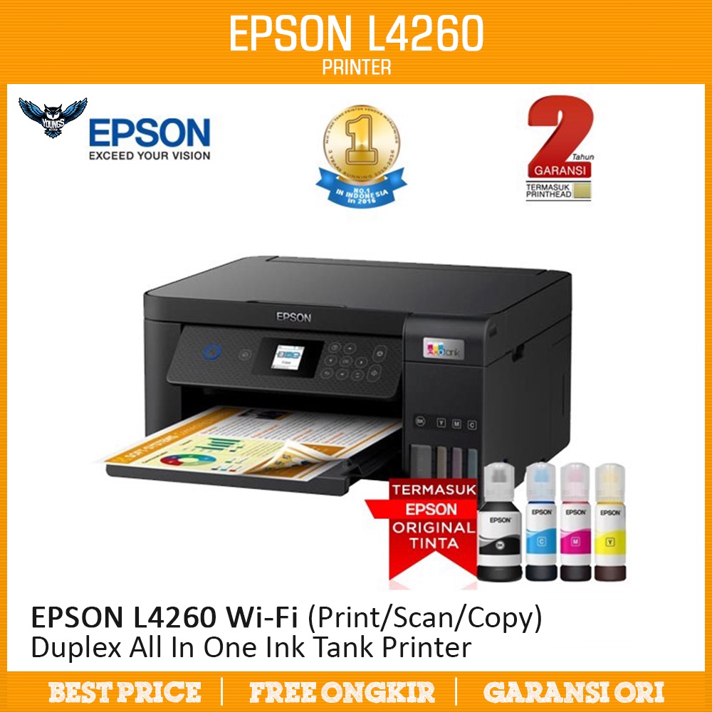 EPSON L4260 WiFi (Print Scan Copy) Duplex All In One Ink Tank Printer