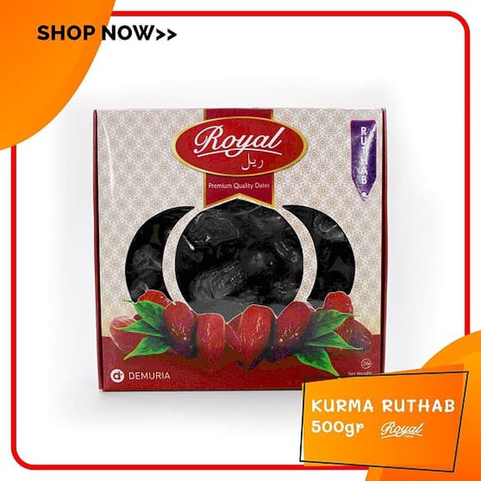 

[COD] Kurma Ruthob Hitam - Premium Ruthab 500 gram - Royal Dates