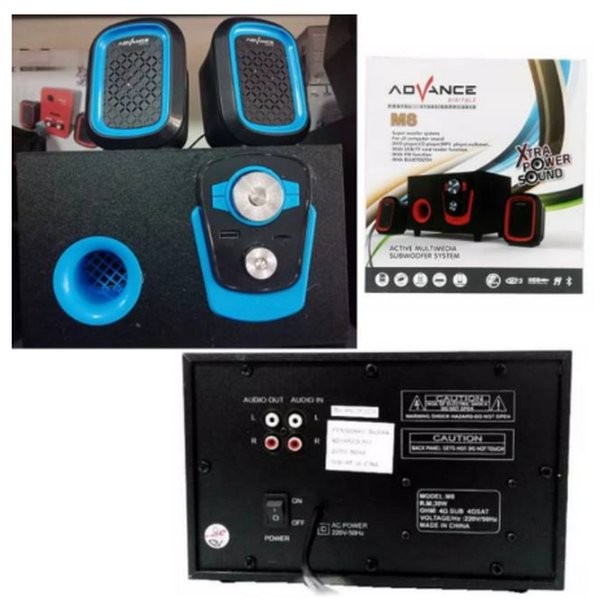 Promo Terbaru!!! Speaker Bluetooth Aktif Advance M8 Portable Subwoofer Extra Bass Radio FM / MP3 Berkualitas