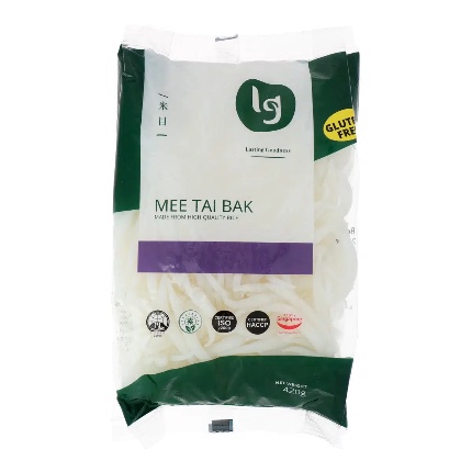 

LG Gluten Free Mee Tai Bak Mee Thai Mak / Wholegrain Mee Tai Bak 420g