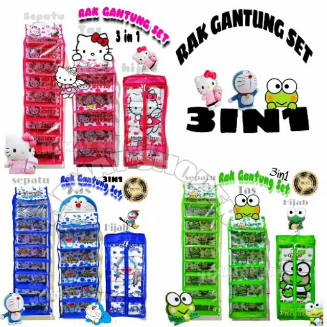 RAK SET GANTUNG HBO 3IN1