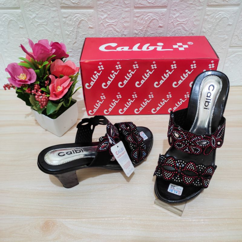 Heels Calbi | Sandal Heels Party | Tinggi Heels 7cm-Cb Kupu