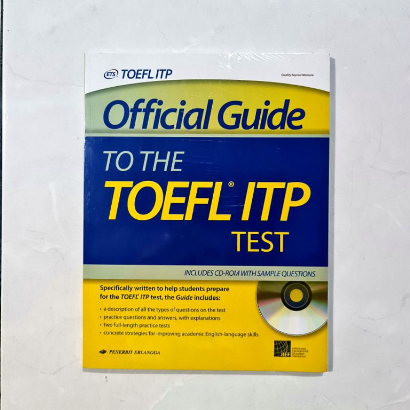 BUKU OFFICIAL GUIDE TO THE TOEFL ITP TEST PENERBIT ERLANGGA ORIGINAL