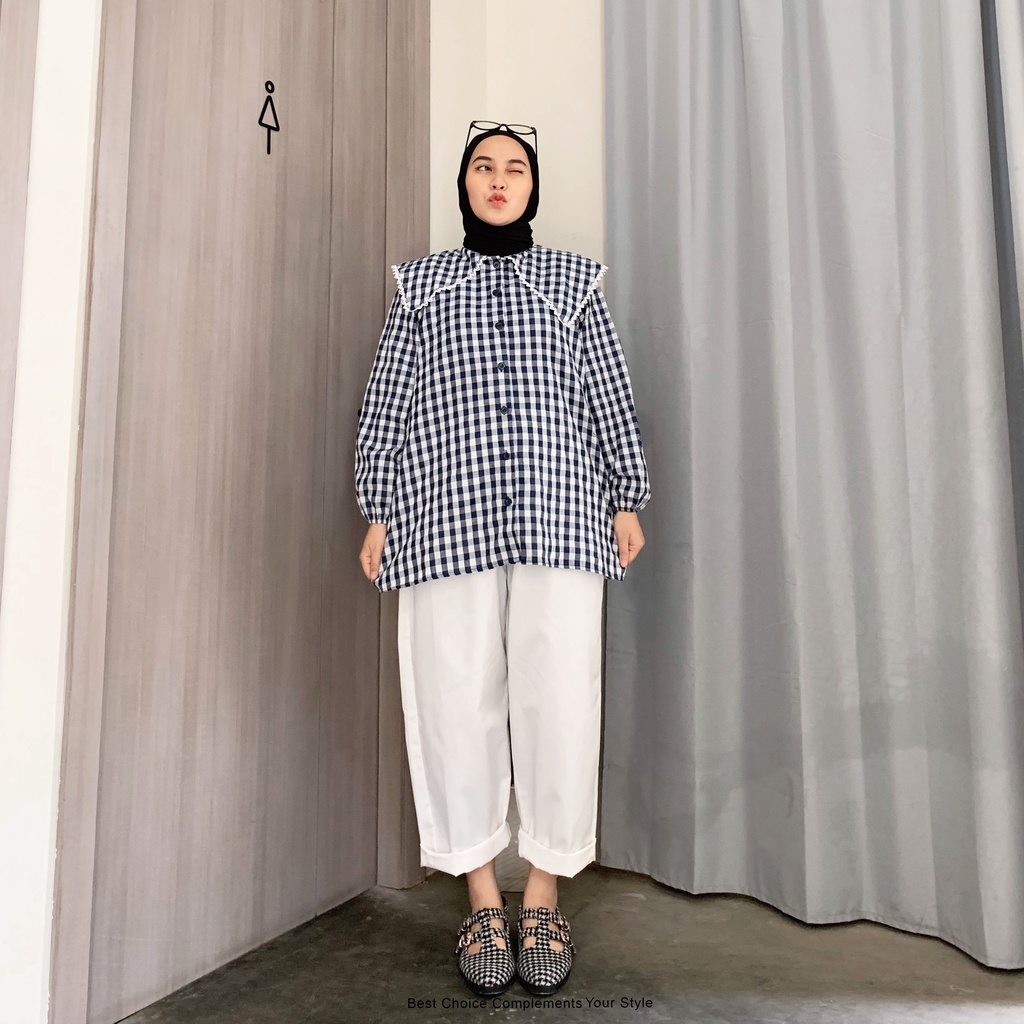 Deruty Blouse Atasan Wanita Shirt By Mahyra