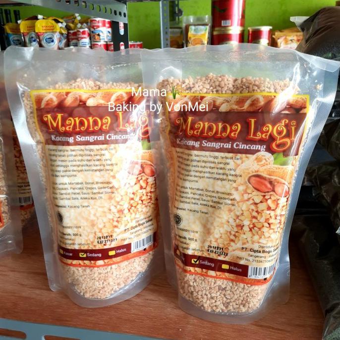 

Cuci Gudang Awal Tahun MANNA LAGI Kacang Sangrai Cincang Cacah 500 Gr Big Sale