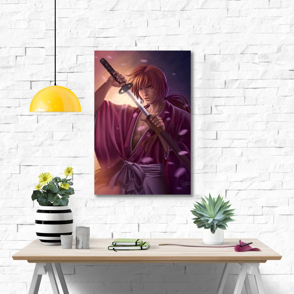 Poster kayu hiasan dinding - Samurai X
