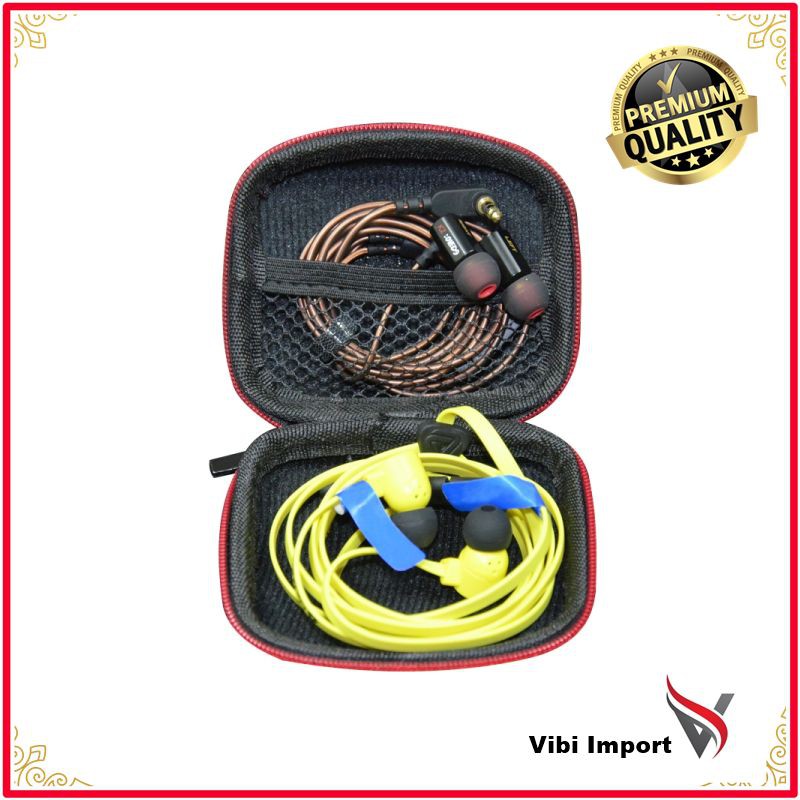 Kasus terlaris New KZ Kasus earphone Box Bluetooth Headset Lapangan kasus Headset Kompresi Portabel